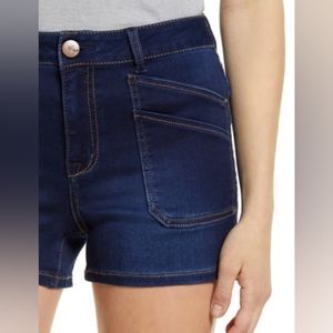 1822 Butter Double Patch Pocket Denim Shorts
